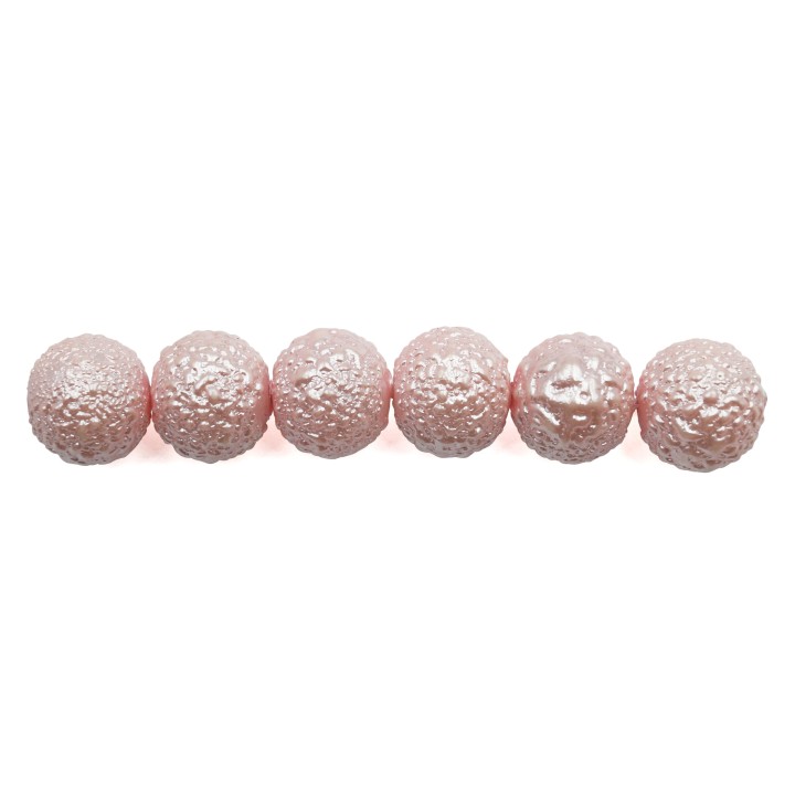 Perla ice redonda 10mm de vidrio para collar pulsera y aretes