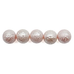 Perla ice redonda 12mm de vidrio para collar pulsera y aretes