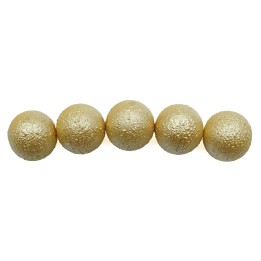 Perla ice redonda 12mm de vidrio para collar pulsera y aretes