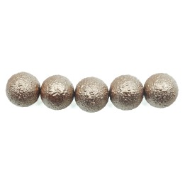 Perla ice redonda 12mm de vidrio para collar pulsera y aretes