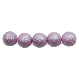 Perla ice redonda 12mm de vidrio para collar pulsera y aretes