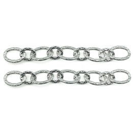 Cadena 11.5mm Para Collar Y Pulsera Rodio