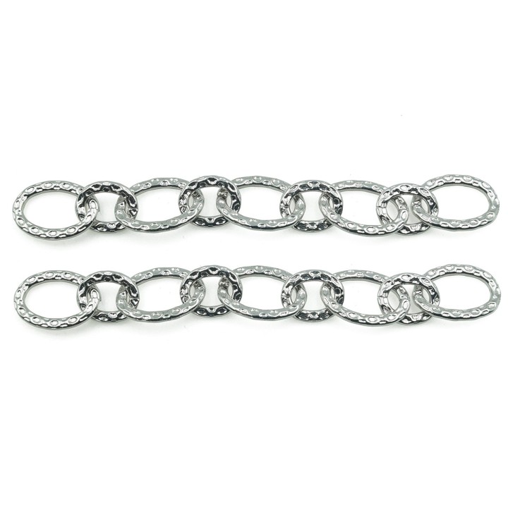 Cadena 11.5mm Para Collar Y Pulsera Rodio