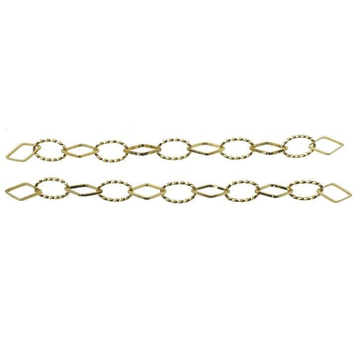 Cadena 8mm Para Collar y Pulsera Dorada