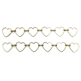 Cadena 12.8mm Para Collar y Pulsera Dorado