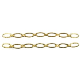 Cadena 6.4mm Para Collar y Pulsera Dorado