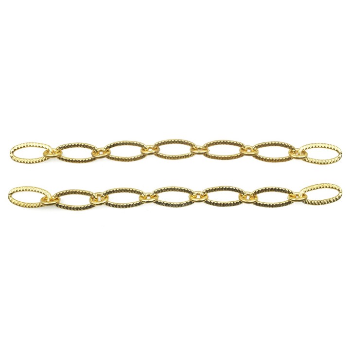 Cadena 6.4mm Para Collar y Pulsera Dorado