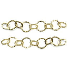 Cadena 17.8mm Para Collar y Pulsera Dorado