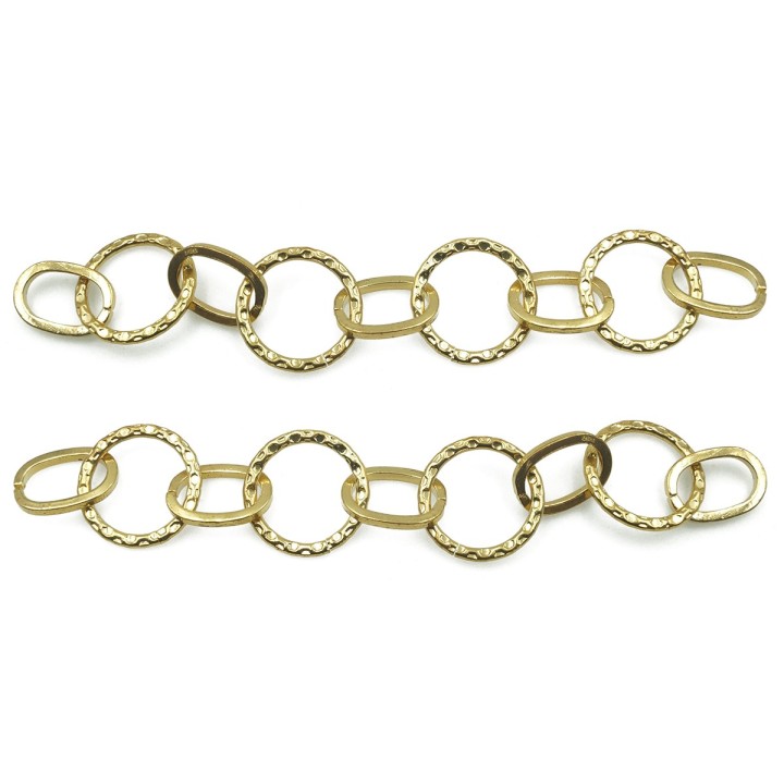 Cadena 17.8mm Para Collar y Pulsera Dorado