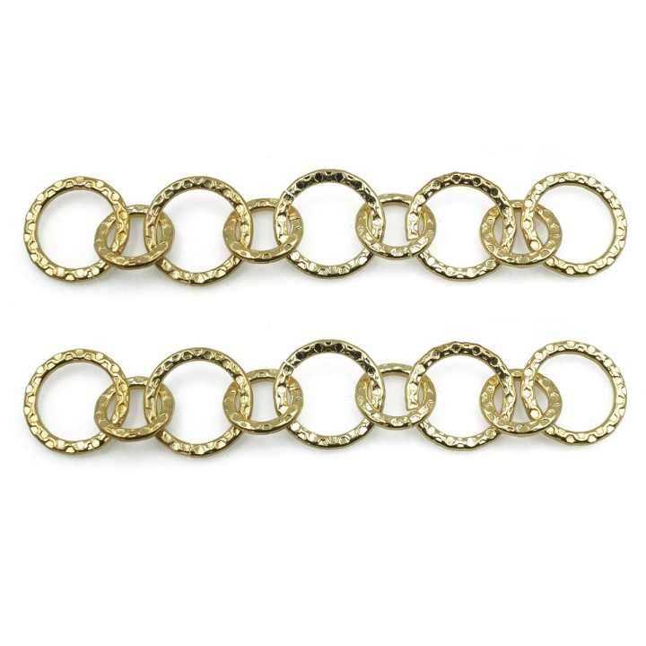 Cadena 16.2m Para Collar y Pulsera Dorada