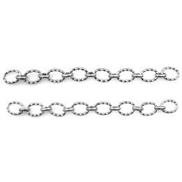 Cadena 8mm Para Collar y Pulsera Rodio