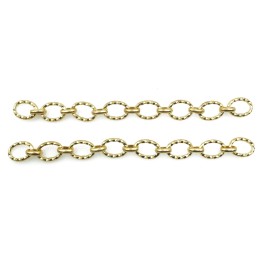 Cadena 8mm Para Collar y Pulsera Dorado