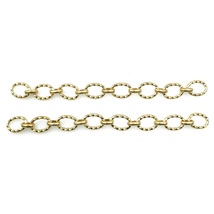 Cadena 8mm Para Collar y Pulsera Dorado