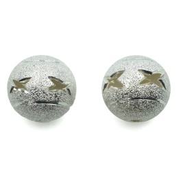 Bola perforada 18 mm de laton para collar y pulsera