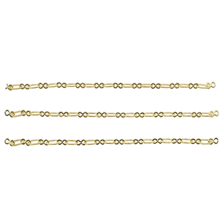 Cadena 3.2mm Para Collar y Pulsera Dorado