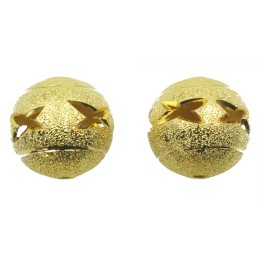 Bola perforada 18 mm de laton para collar y pulsera