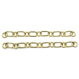 Cadena 7.6mm Para Collar y Pulsera Dorado
