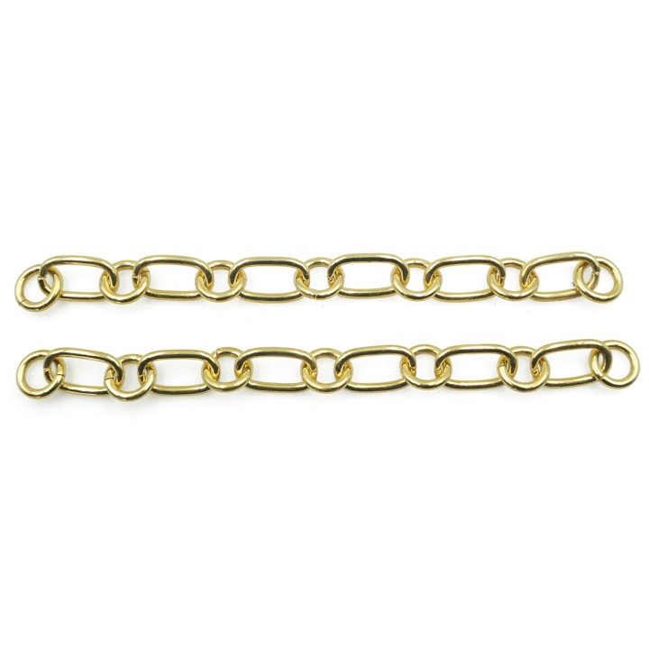 Cadena 7.6mm Para Collar y Pulsera Dorado