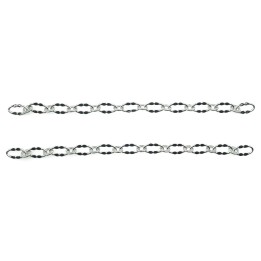 Cadena 4.5mm Para Collar y Pulsera Rodio