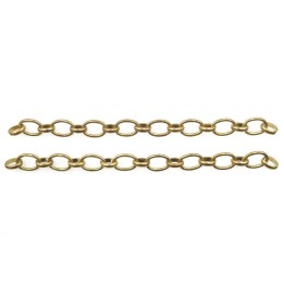 Cadena 7mm Para Collar y Pulsera Dorada