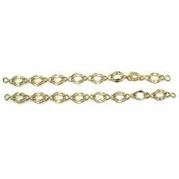 Cadena 7mm Para Collar y Pulsera Dorado