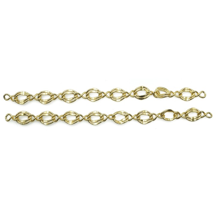 Cadena 7mm Para Collar y Pulsera Dorado