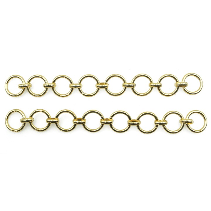 Cadena 11.5mm Para Collar y Pulsera Dorado