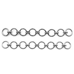 Cadena 11.5mm Para Collar y Pulsera Rodio