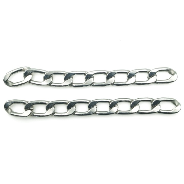 Cadena 10mm Para Collar y Pulsera Acero Inoxidable