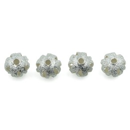 Dona perforada 8 mm de laton para collar y pulsera