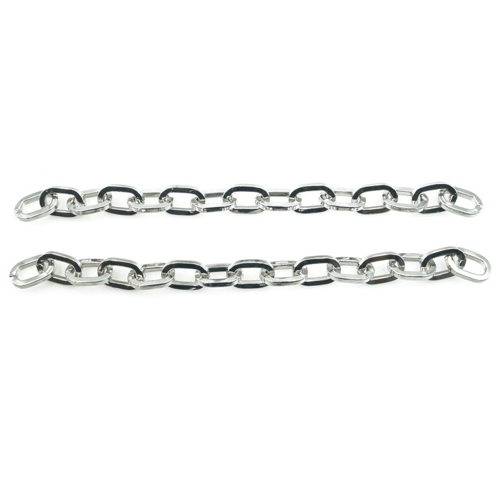 Cadena 7mm Para Collar y Pulsera Rodio