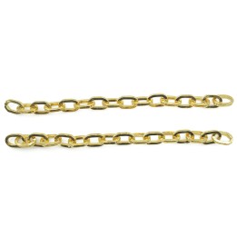 Cadena 6.5mm Para Collar y Pulsera Dorado