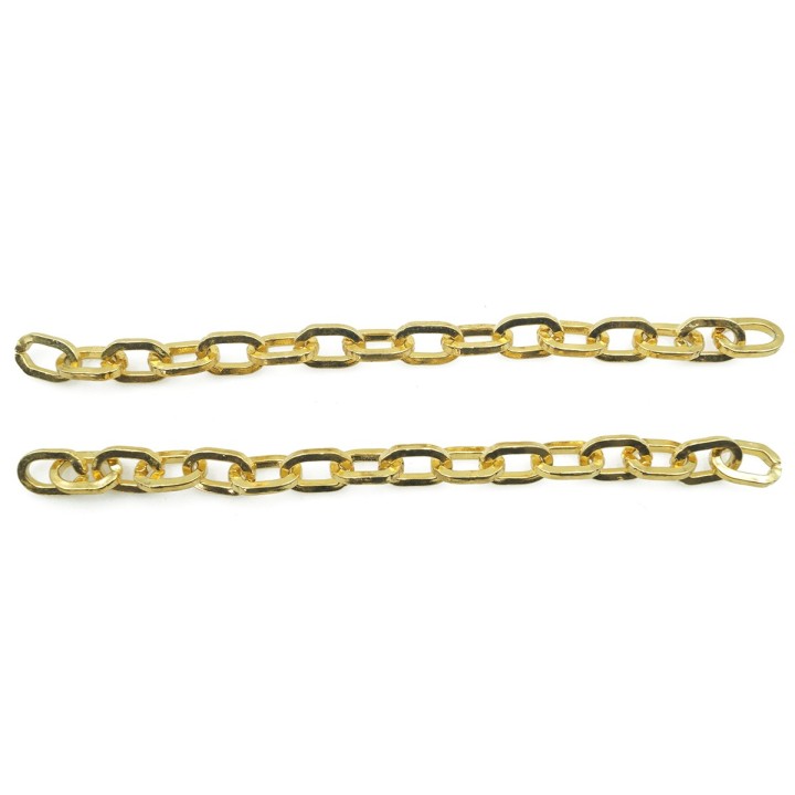 Cadena 6.5mm Para Collar y Pulsera Dorado