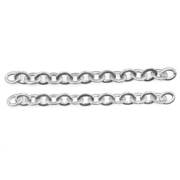 Cadena 7.6mm Para Collar y Pulsera Niquelada