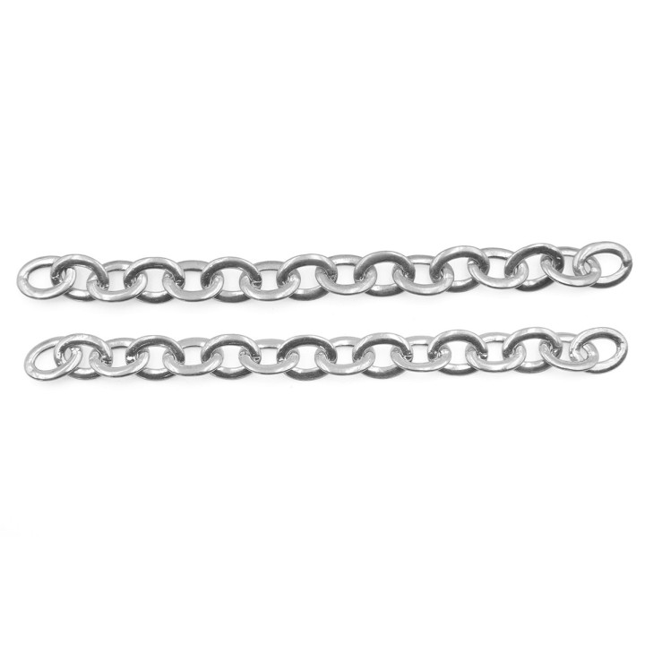 Cadena 7.6mm Para Collar y Pulsera Niquelada