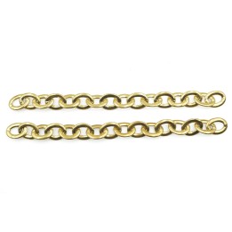 Cadena 7.6mm Para Collar y Pulsera Dorada