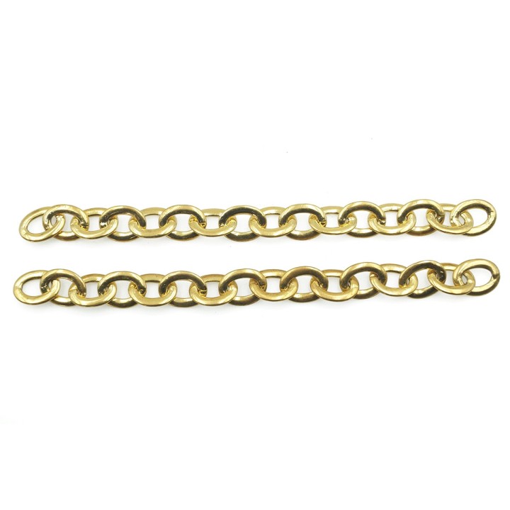 Cadena 7.6mm Para Collar y Pulsera Dorada