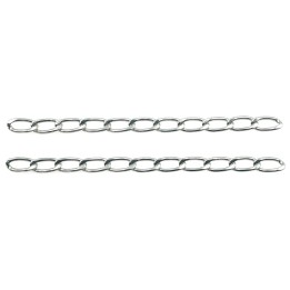 Cadena 6mm Para Collar y Pulsera Rodio