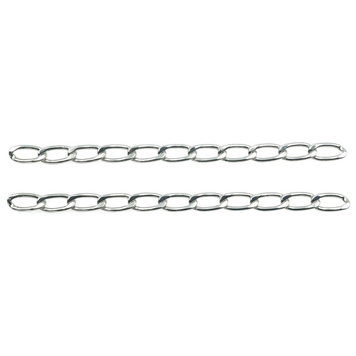 Cadena 6mm Para Collar y Pulsera Rodio