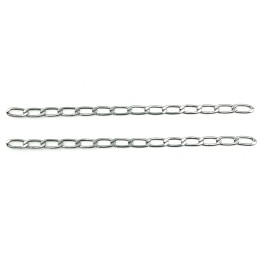 Cadena 4mm Para Collar y Pulsera Rodio