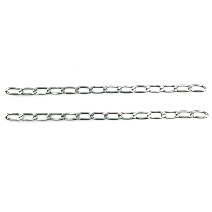Cadena 4mm Para Collar y Pulsera Rodio