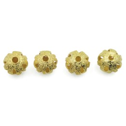 Dona perforada 8 mm de laton para collar y pulsera