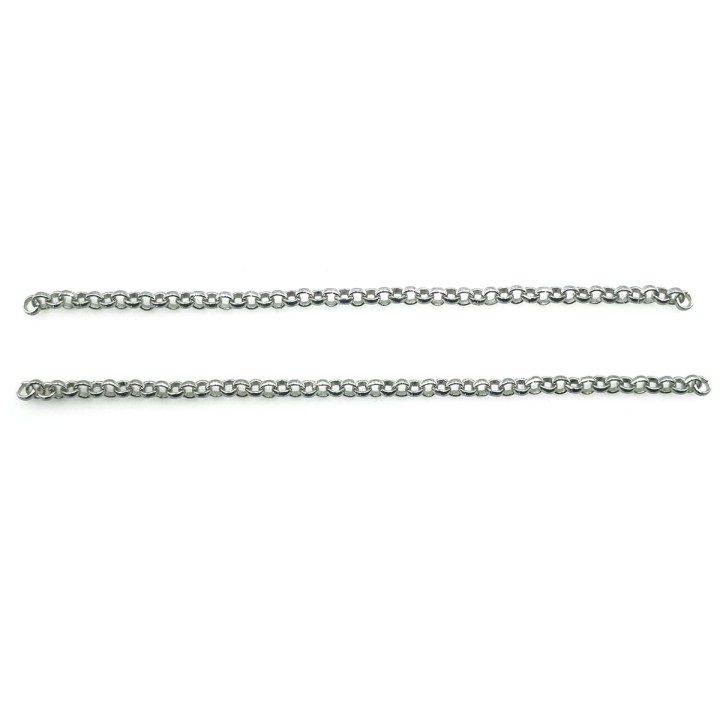Cadena 3mm Para Collar y Pulsera Acero Inoxidable