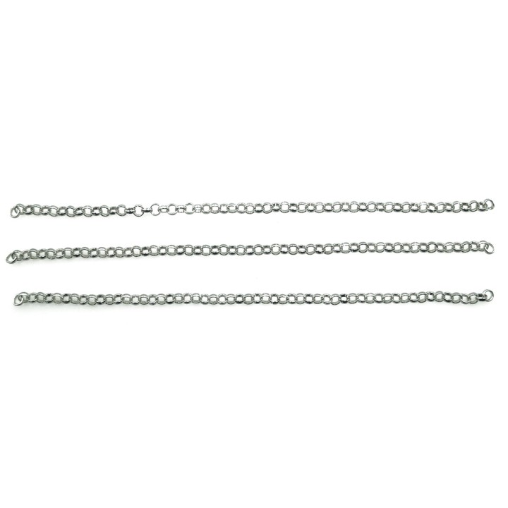Cadena 2.6mm Para Collar y Pulsera Acero Inoxidable
