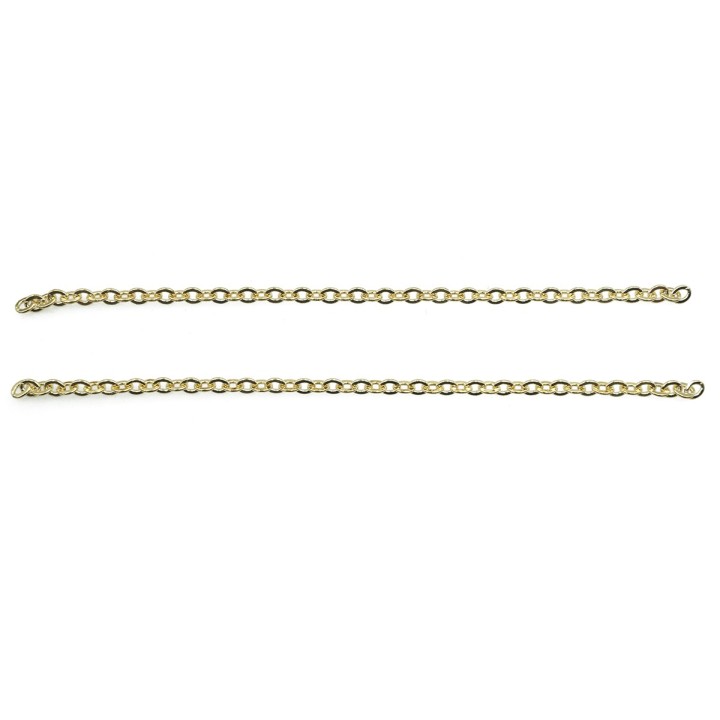 Cadena 2.7mm Para Collar y Pulsera Dorado