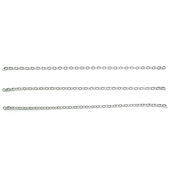 Cadena 2mm Para Collar y Pulsera Rodio