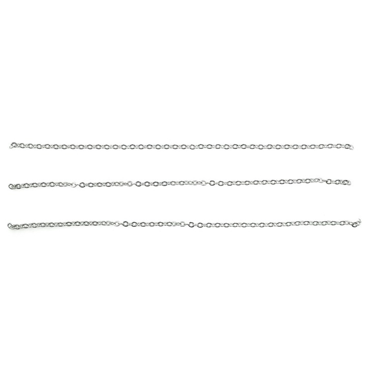 Cadena 1.8mm Para Collar y Pulsera Rodio