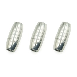 Broche 2pz de acero inoxidable iman 16x7mm