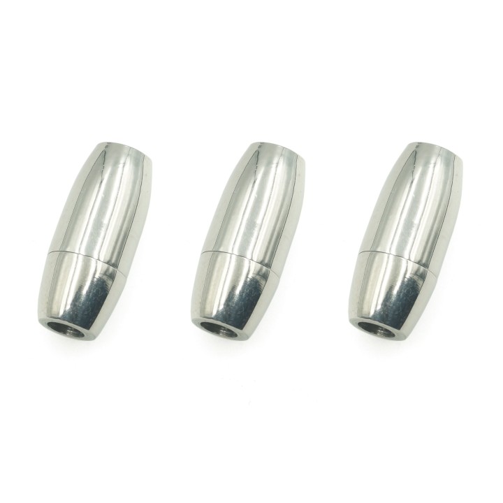 Broche 2pz de acero inoxidable iman 16x7mm