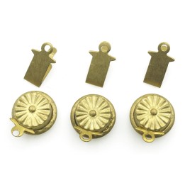 Broche 2pz de laton 10mm